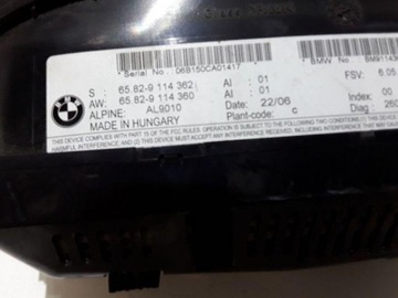 65829114360 OBRAZOVKA NAVIGACE 320 D 130 2010 BMW 3 TOURING (E91)