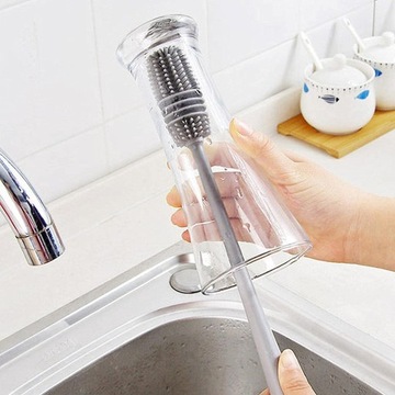 СИЛИКОНОВАЯ ЩЕТКА ДЛЯ МЫТЬЯ СТЕКЛОВ, БУТЫЛОК, БАНОК, КОНТЕЙНЕРОВ.