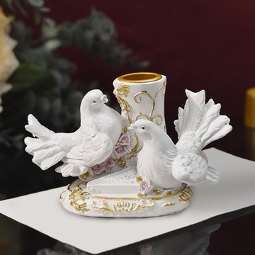 Скандинавская статуя голубя мира, декоративный настольный подсвечник для дома D