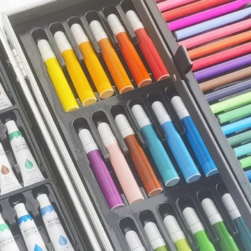 БОЛЬШОЙ НАБОР ХУДОЖЕСТВЕННЫХ РАСКРАСОК ДЛЯ ДЕТЕЙ, ЧЕМОДАН ДЛЯ ДЕВОЧКИ