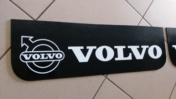 Chlapacz fartuch osłona logo VOLVO czarny - biały komplet 60x18cm