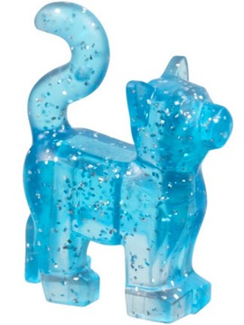 LEGO - zwierzęta, 13786, kot, transparent blue