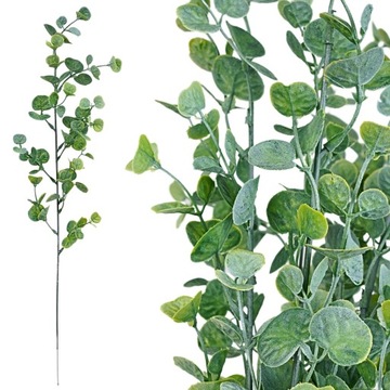 SZTUCZNA GAŁĄZKA EUKALIPTUS DO STROIKÓW PIK 57cm GRÓB SZTUCZNE LIŚCIE DŁUGI