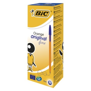 Офисная ручка BIC ORANGE ORIGINAL, синяя, 10 шт.