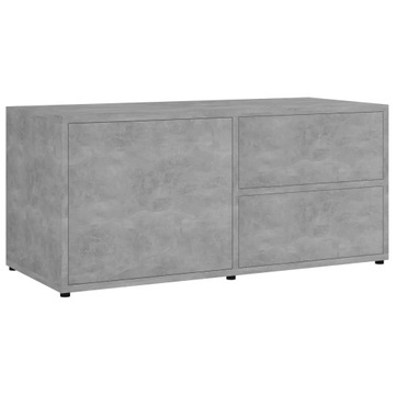Szafka pod TV, szarość betonu, 80x34x36 cm, pły