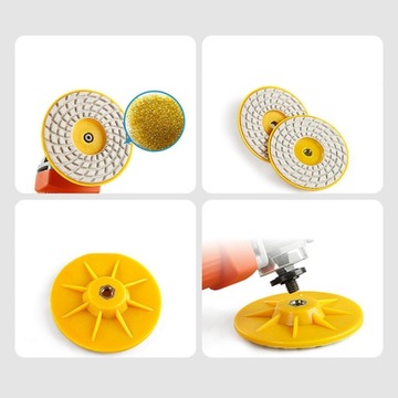 4-дюймовая сухая угловая шлифовальная машина, алмазная полировальная подушечка