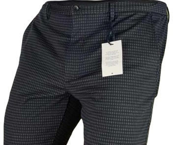 Męskie spodnie Tommy Hilfiger Bleecker MW0MW25836 szare w krateczkę W40/L32