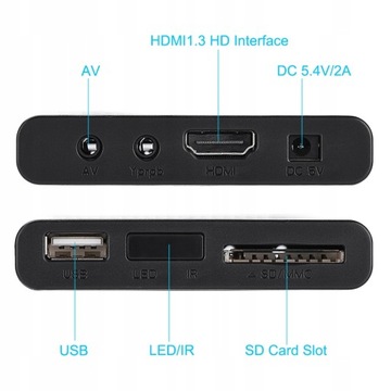 wkv-110-240V Full HD Mini Box Media player