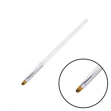 Pędzelek PĘDZEL DO ŻELU #4 zdobień paznokci akrylożelu