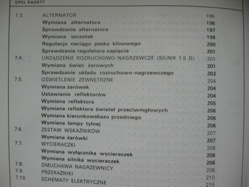 Opel Kadett E Obsługa i naprawa OPEL Kadett E PL