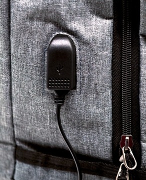 РЮКЗАК CBT С МЕСТОМ ДЛЯ НОУТБУКА, СЕРЫЙ USB-ПОРТ