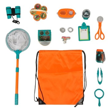 Zestaw badacza dla dzieci Lornetka Notatnik Szkło powiększające E9