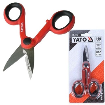 НОЖНИЦЫ YATO ДЛЯ ЭЛЕКТРИКА 140 мм YT-1974 НОЖНИЦЫ