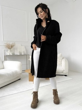 ЖЕНСКАЯ КУРТКА ИЗ АЛЬПАКИ ЖЕНСКАЯ ДЛИННАЯ МОЛНИЯ ВЕСНА-ОСЕНЬ 3XL/4XL ЦВЕТ