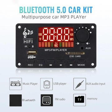 Wielofunkcyjna płyta dekodująca odtwarzacz MP3 BT 5.0 2x40W Audio Remote B