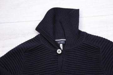 ARMANI JEANS SWETER MESKI WEŁNIANY PREMIUM SM