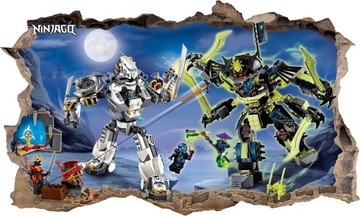 Naklejka plakat na ścianę LEGO NINJAGO ! 3D XL !
