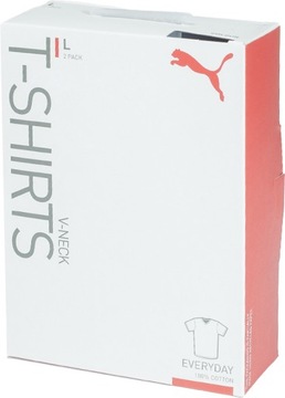 PUMA KOSZULKA MĘSKA T-SHIRT BASIC 2PARY CZARNA r.L