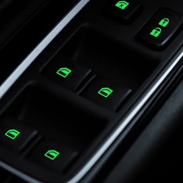 Naklejki samochodowe Fluorescencyjne zielone gadżety z naklejkami