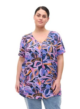 ZIZZI WZORZYSTA BLUZKA WISKOZA 015A 56