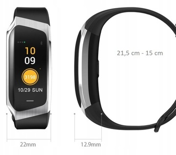 SMARTBAND DAMSKI ZEGAREK SMARTWATCH PULSOMETR SMS