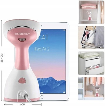 Отпариватель для одежды HOMEASY PINK 1000 Вт