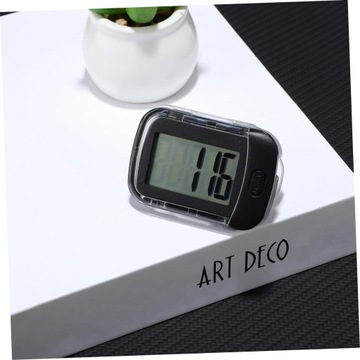 Шагомер с ремешком на пояс, черный