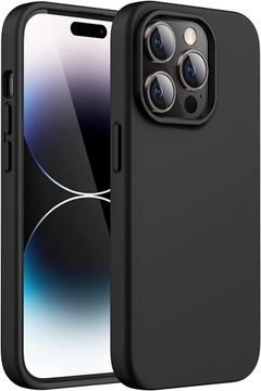 Etui Plecki Case do iPhone 14 Pro Silikonowy Czarny