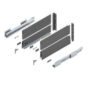 Szuflada Blum Merivobox E antracyt L-500 z BOXCAP