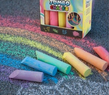 Мел тротуарный Jumbo толстый 15 шт.