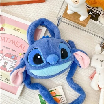 ДЕТСКАЯ СУМКА LILO AND STITCH ПЛЮШЕВАЯ СУМКА НА ПОЯСНЕ СУМКА-МАСКОТ