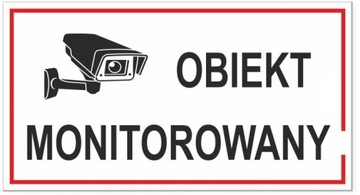 Tabliczka OBIEKT MONITOROWANY