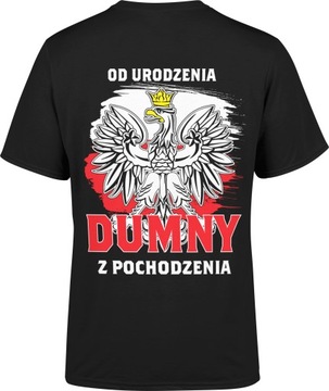 KOSZULKA MĘSKA Z NADRUKIEM PATRIOTYCZNA POLSKA R L T-SHIRT MĘSKI TSHIRT