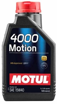 Olej silnikowy MOTUL 15W40 1L 4000 MOTION / 229.1