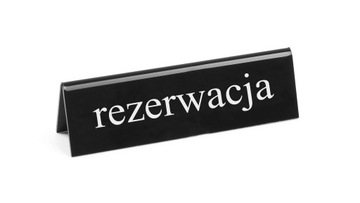 Tabliczka informacyjna „Rezerwacja”, HENDI, 