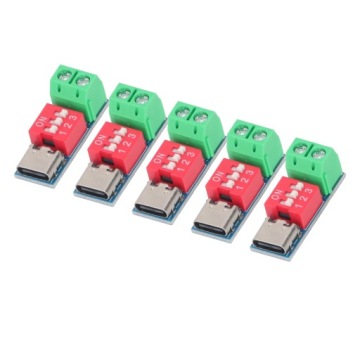 5PCS Триггерный модуль USB Type C на 5 В 9 В 12 В 20 В PD PD NB Модуль