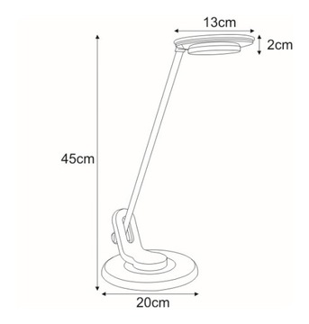 НАСТОЛЬНАЯ СВЕТОДНАЯ ЛАМПА НОЧНАЯ ЗАРЯДКА USB 3 ЦВЕТА СВЕТА ГРАФИТ BL-1065
