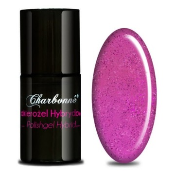 Lakier hybrydowy Charbonne nr 180 Barbie Glitter 7
