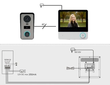 ВИДЕОДОМОНФ FULL HD 7 ДЮЙМОВ МЕНЮ PL RFID-СЧИТЫВАТЕЛЬ НАвес ВОРОТА + ВОРОТА