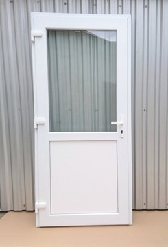 Drzwi zewnętrzne PCV BIAŁE LEWE 90x190