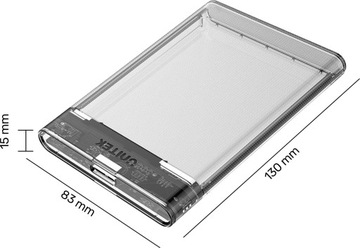 Unitek USB 3.2 Gen 1 SATA6G 2.5 HDD/SSD DiskGuard Limpid R Pocket