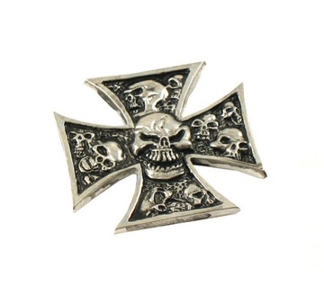 NAKLEJKA EMBLEMAT CZACHA KRZYŻ CHOPPER CUSTOM HIT
