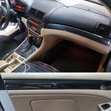 Для BMW 3 серии E46 1998-2005 глянцевый карбон Fi
