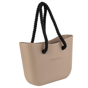 Сумочка Резиновая сумка | Желейная сумка |Два комплекта ручек | Бежевый