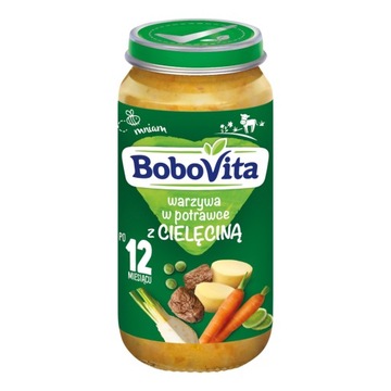 BoboVita Warzywa w potrawce z cielęciną 250 g