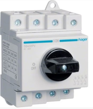 Rozłącznik izolacyjny 4P DC 1000V Hager SB432PV