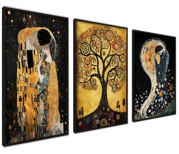 Plakaty Reprodukcje Gustav Klimt Pocałunek Drzewo Życia Obrazy W Ramach
