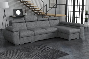 Duży Narożnik kanapa BOSTON 2 ARAGON sofa zagłówki