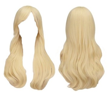 PERUKA WIG WŁOSY BLOND DŁUGIE BARBI GRZYWKA DLA DOROSŁYCH COSPLAY