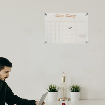 Доска-планировщик на неделю Магнитная доска из стекла.
